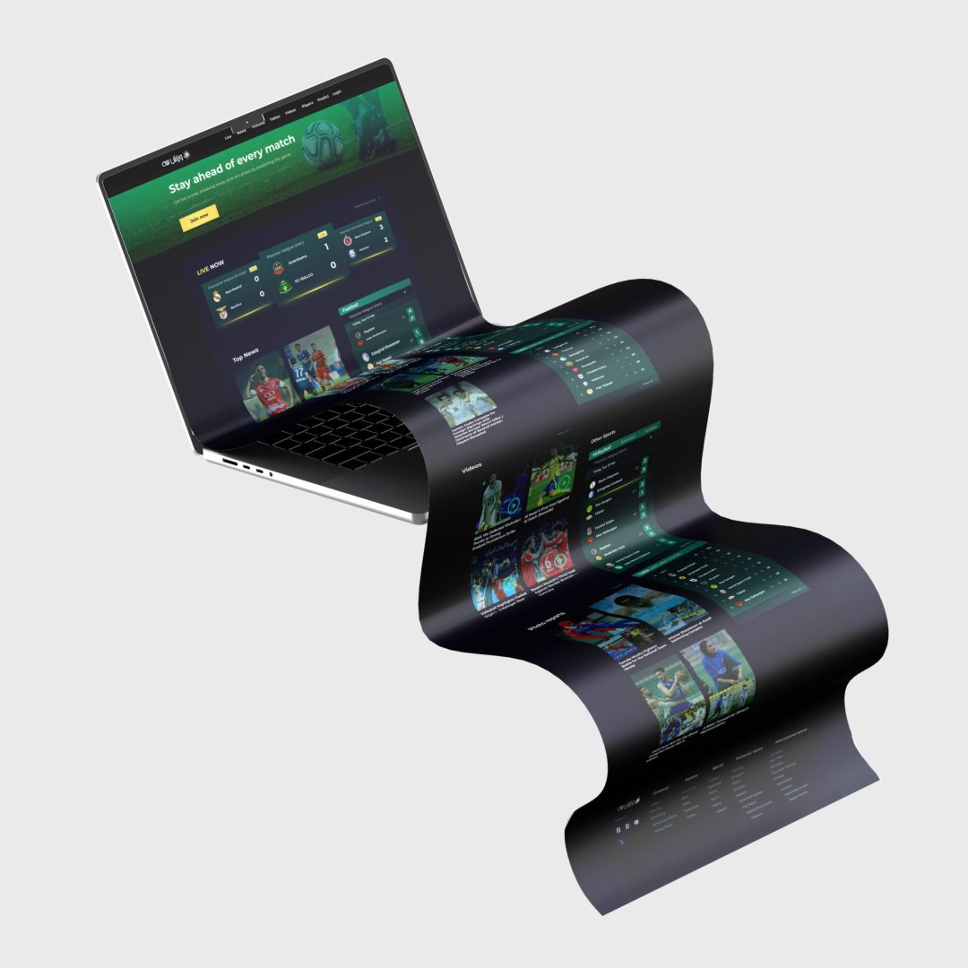 Long Scroll Extended MacBook Screen Mockup